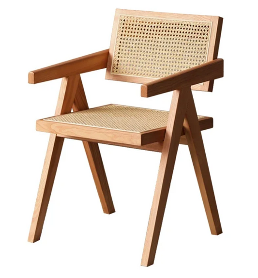 Vintage Rattan Beech Wood Chair