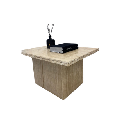 La Via Textured Travertine Coffee Table