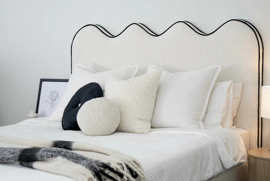 Charlotte Curvy Bed Headboard - King