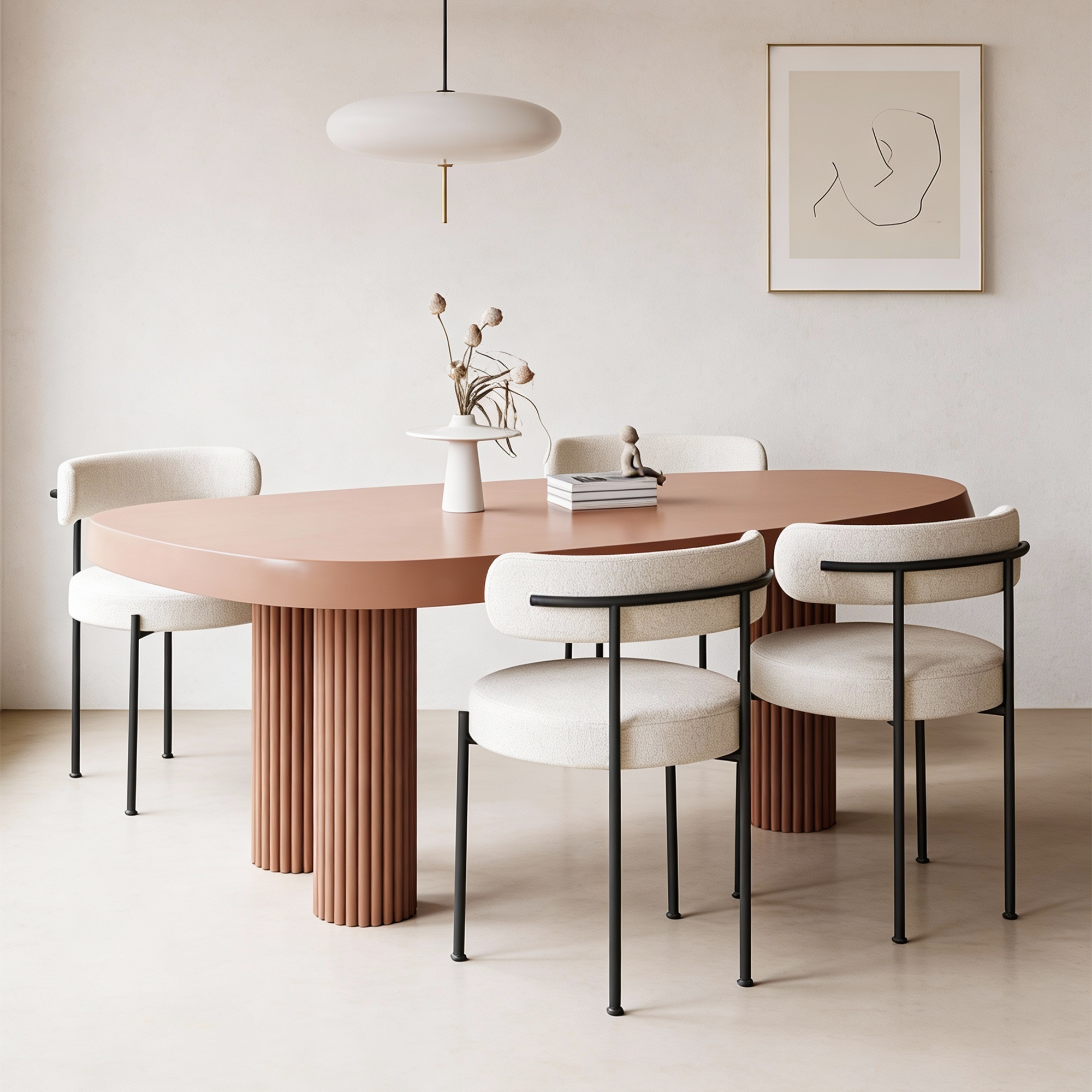 Amelia Boucle Dining Chair