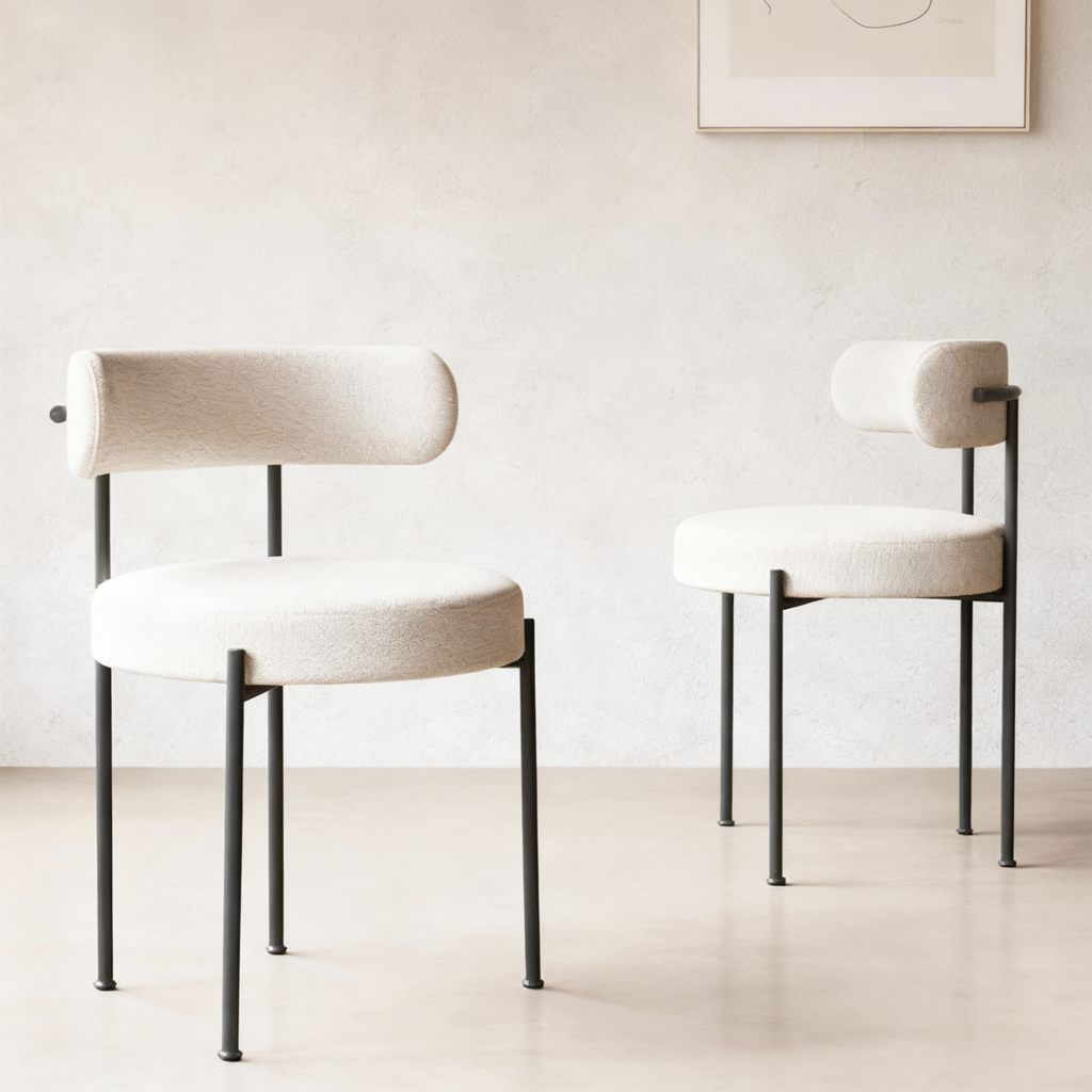 Amelia Boucle Dining Chair
