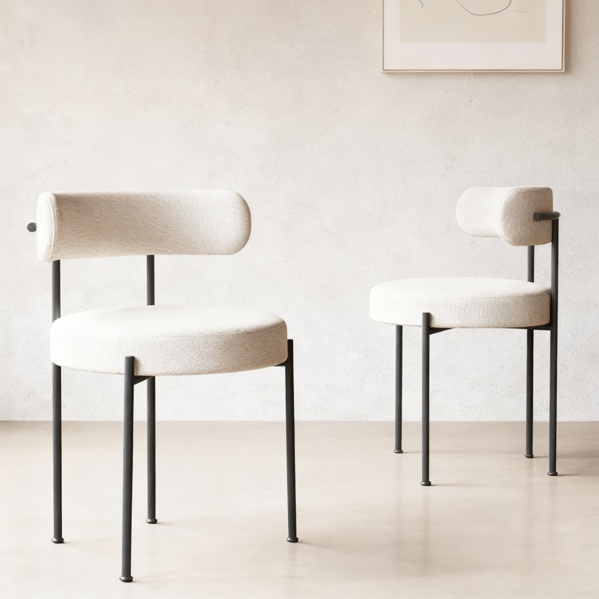 Amelia Boucle Dining Chair