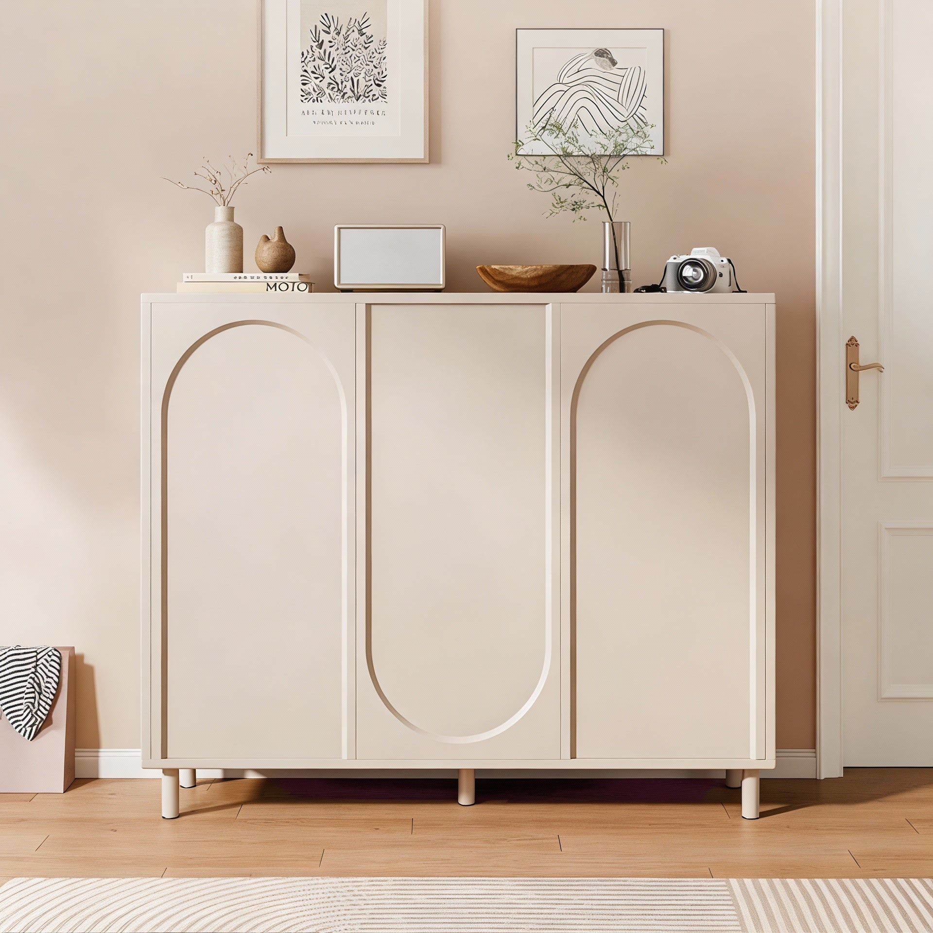 Arcade 3-Door Console with Storage