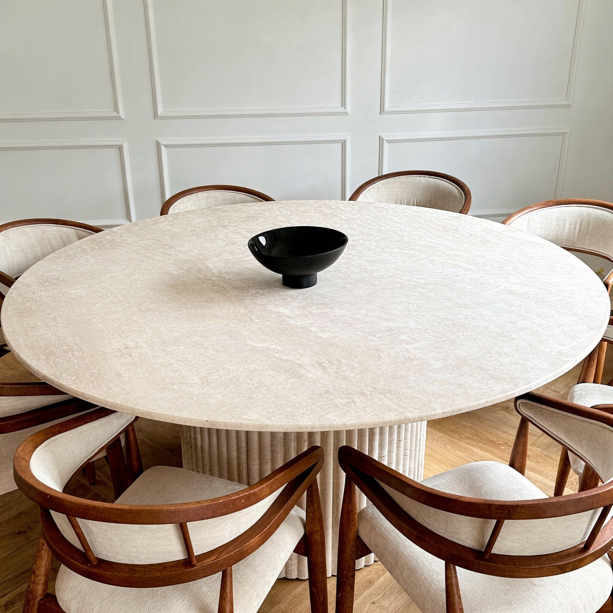 Aurora Round Marble Dining Table