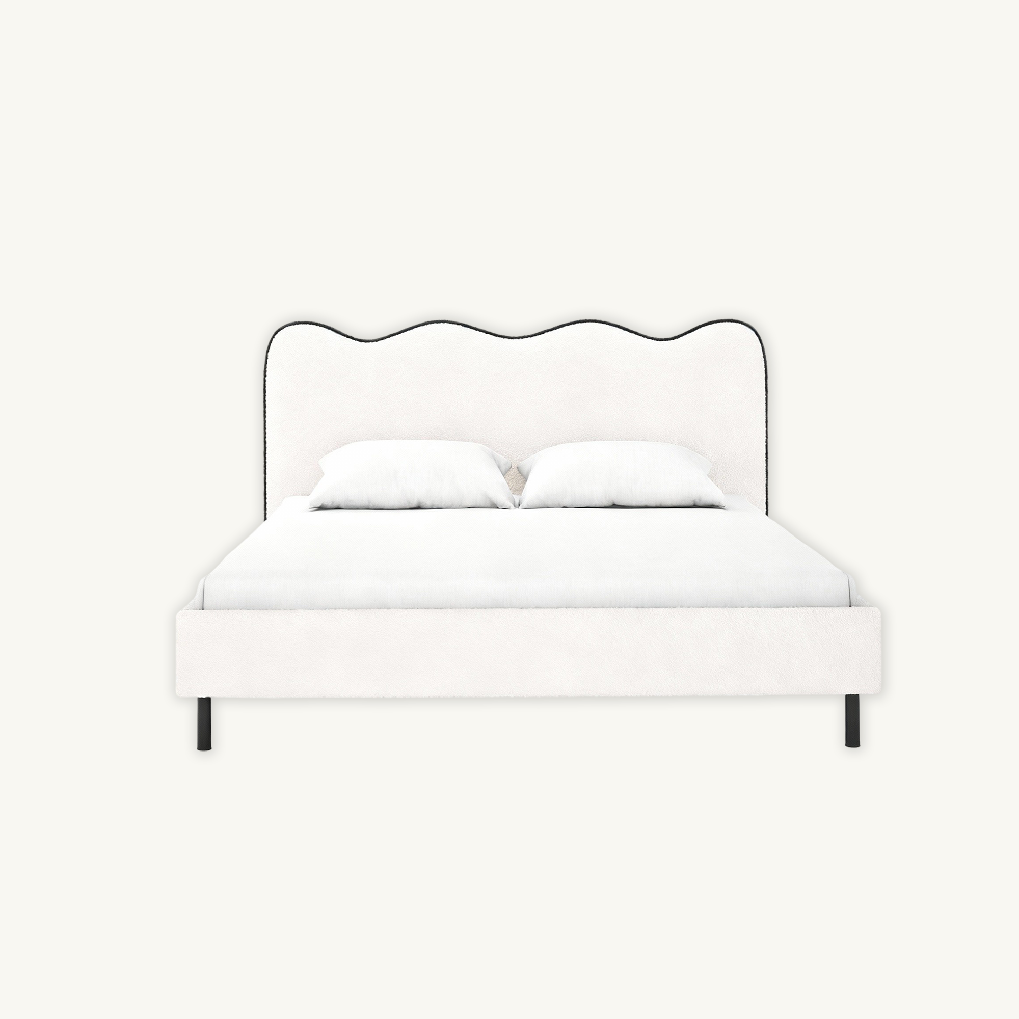Charlotte Curvy Bed Headboard - King