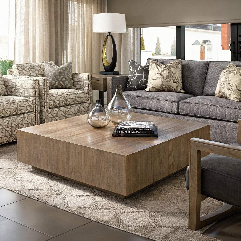 Rasha Beech Wood Coffee Table